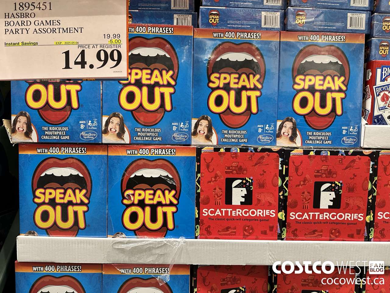 1895451 HASBRO BOARD GAMES PARTY ASSORTMENT ($5.00 INSTANT SAVINGS EXPIRES ON 2025-05-04) $14.99