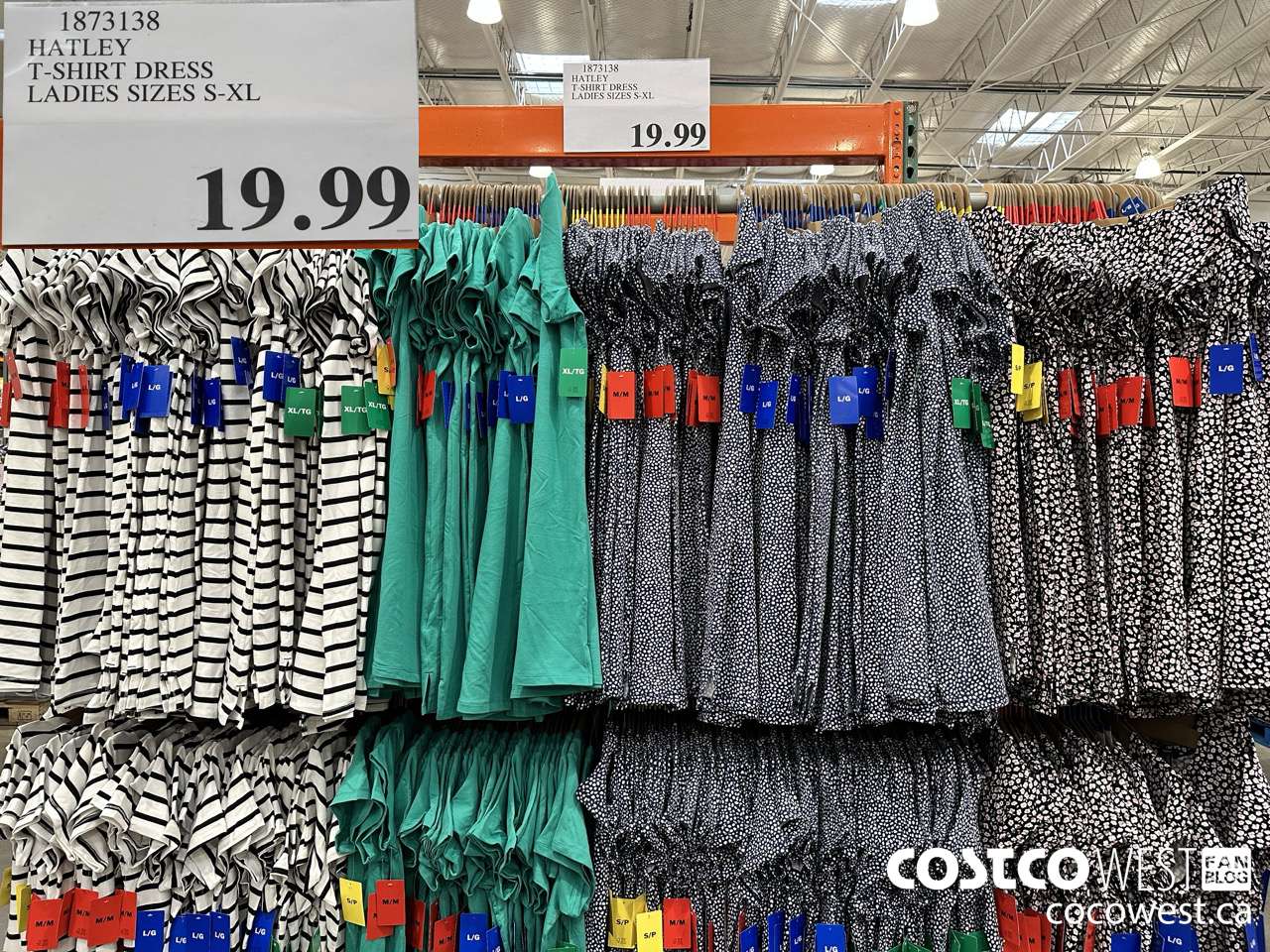 1873138 HATLEY T-SHIRT DRESS LADIES SIZES S-XL $19.99