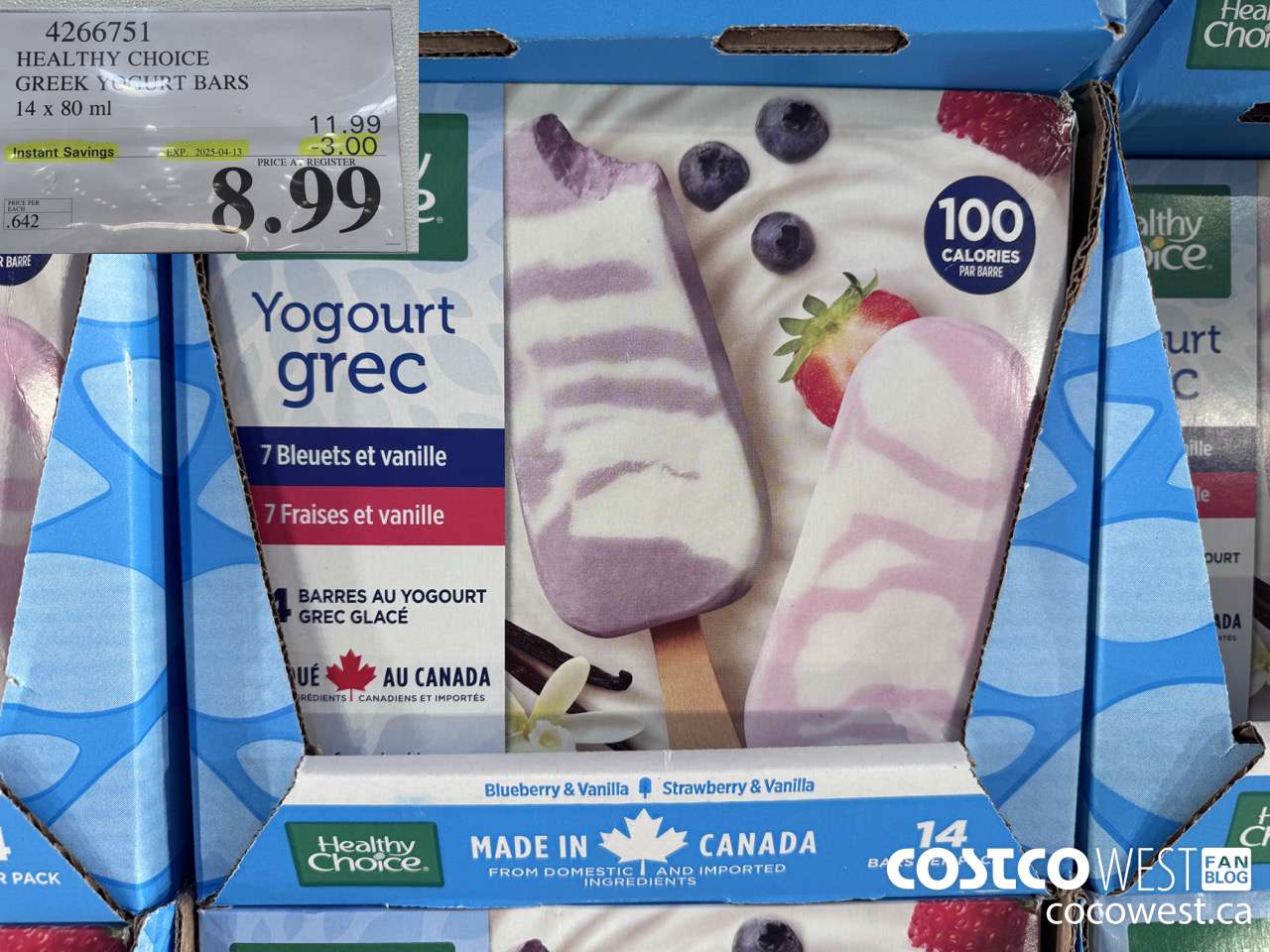 4266751 HEALTHY CHOICE GREEK YOGURT BARS 14 x 80 ml ($3.00 INSTANT SAVINGS EXPIRES ON 2025-04-13) $8.99