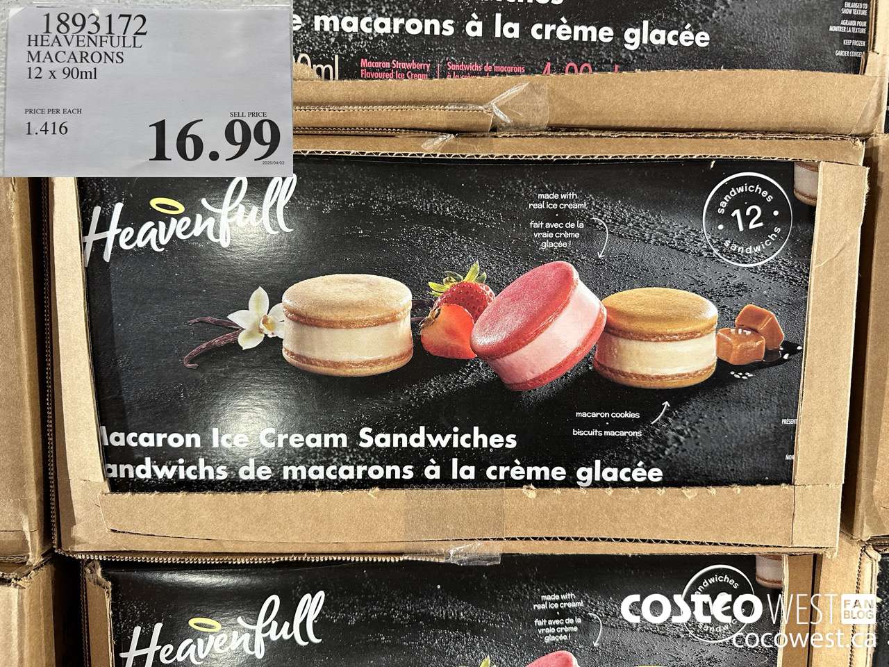 1893172 HEAVENFULL MACARONS 12 X 90ML $16.99