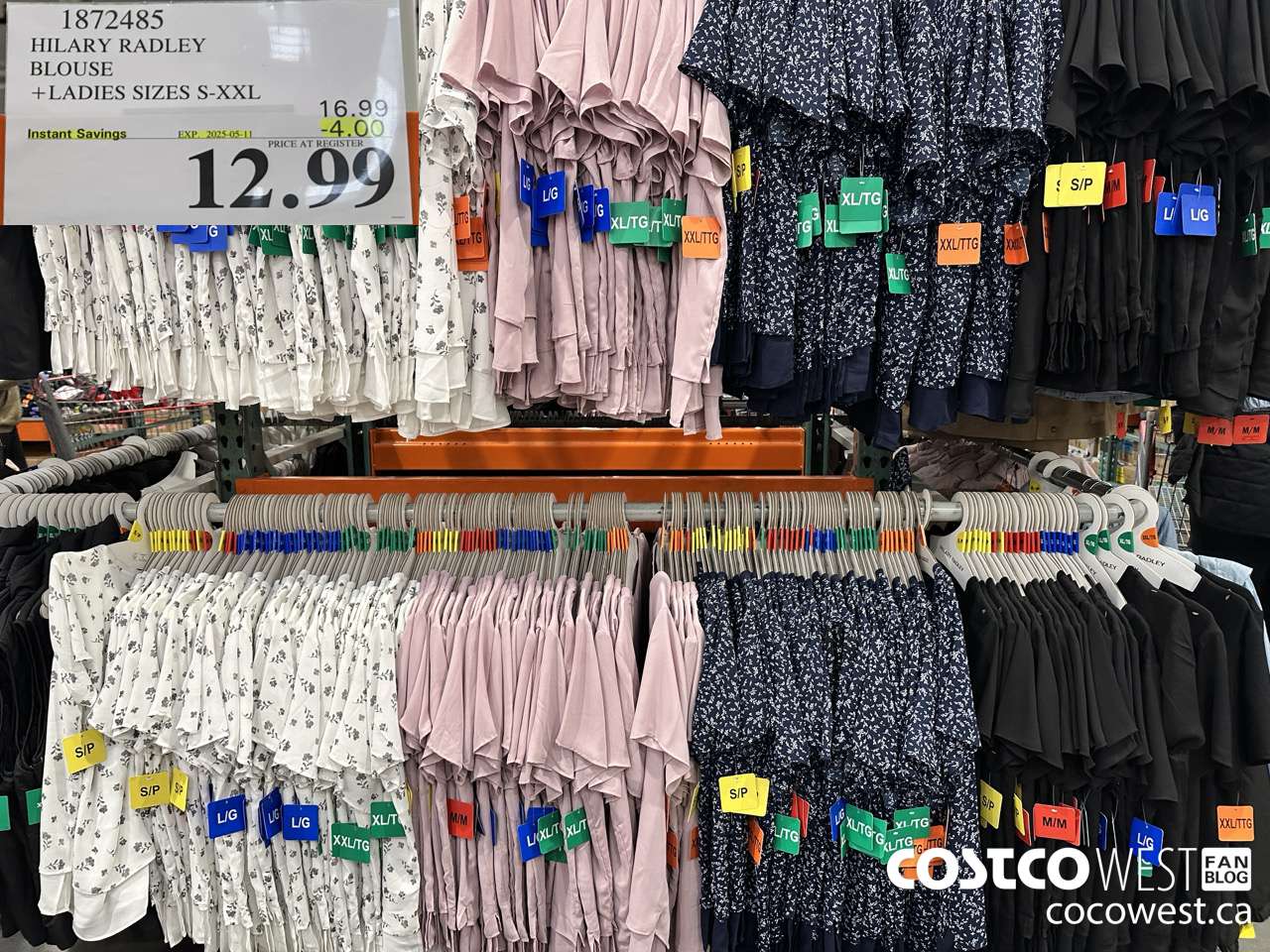 1872485 HILARY RADLEY BLOUSE LADIES SIZES S-XXL ($4.00 INSTANT SAVINGS EXPIRES ON 2025-04-11) $12.99