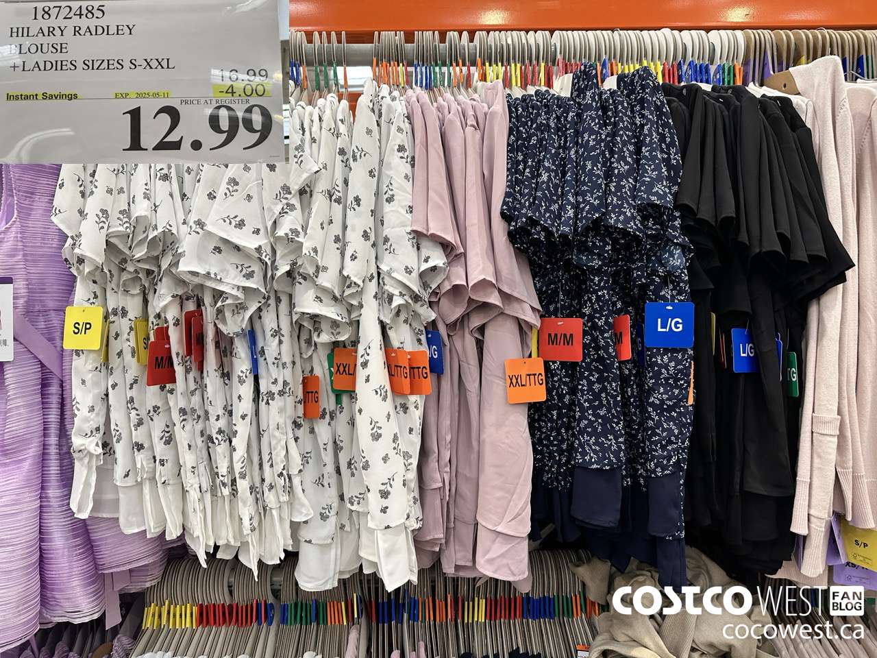 1872485 HILARY RADLEY BLOUSE LADIES SIZES S-XXL ($4.00 INSTANT SAVINGS EXPIRES ON 2025-04-11) $12.99