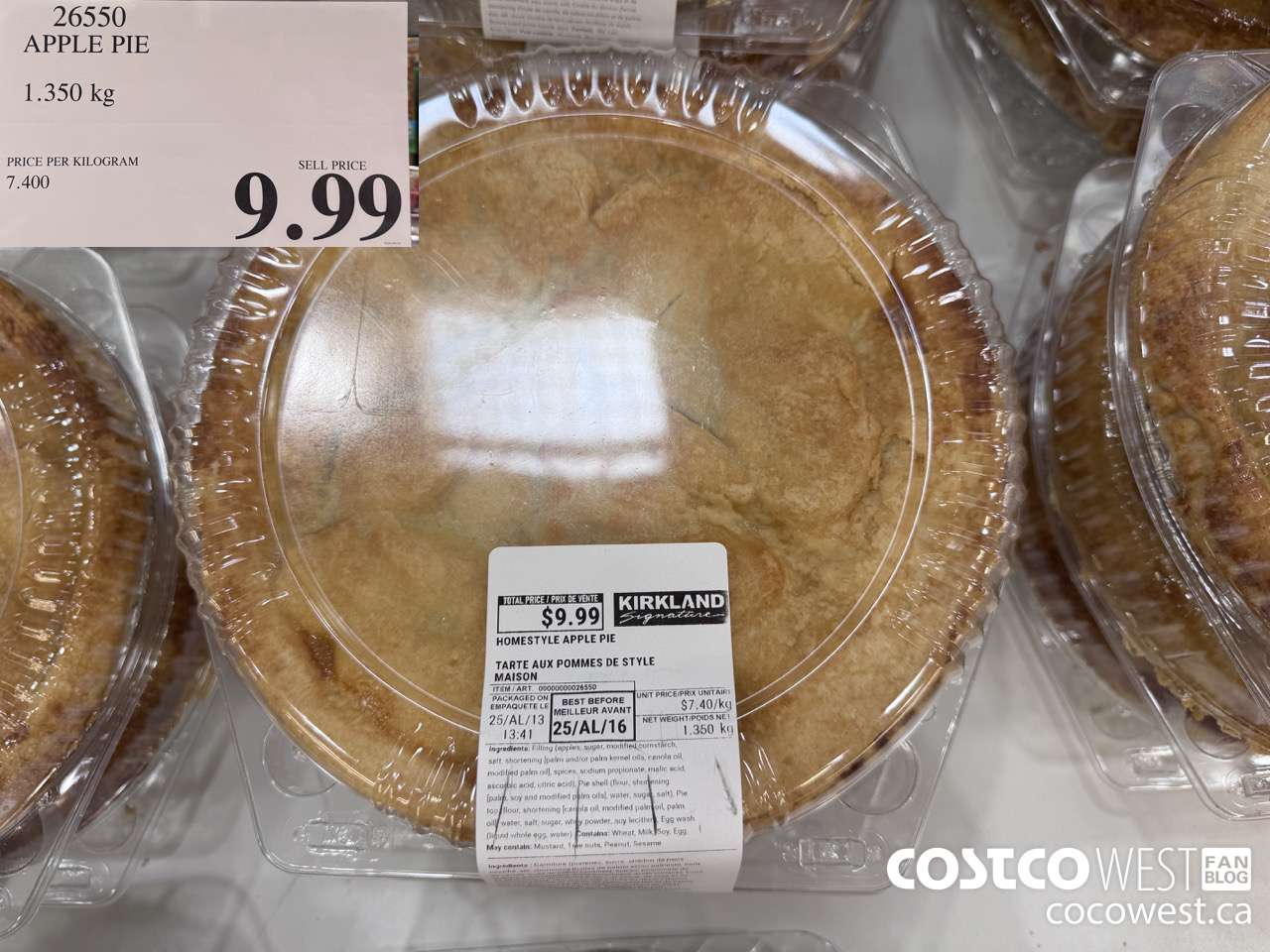 26550 HOMESTYLE APPLE PIE 1.350 KG $9.99