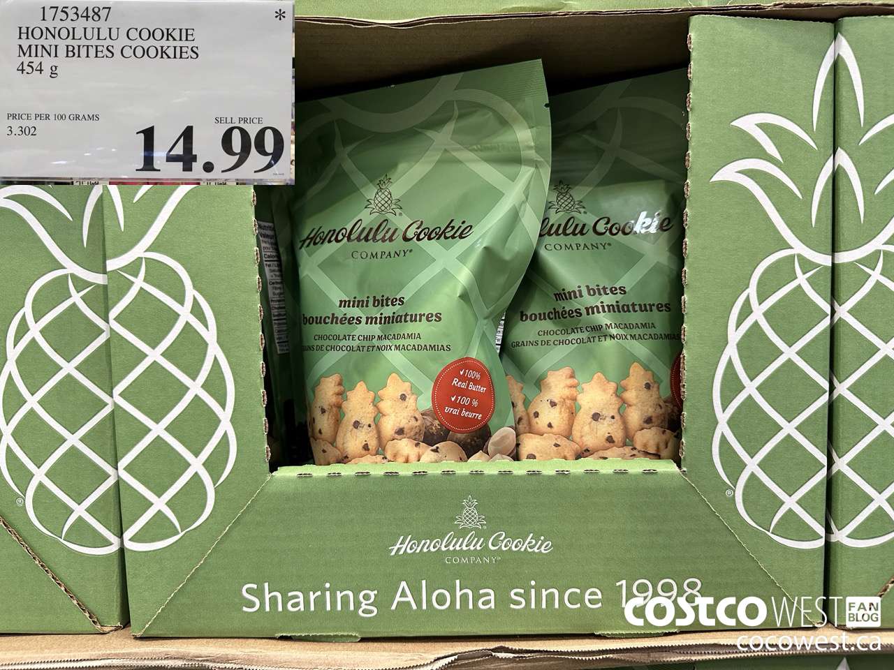 1753487 HONOLULU COOKIE MINI BITES COOKIES 454 G $14.99