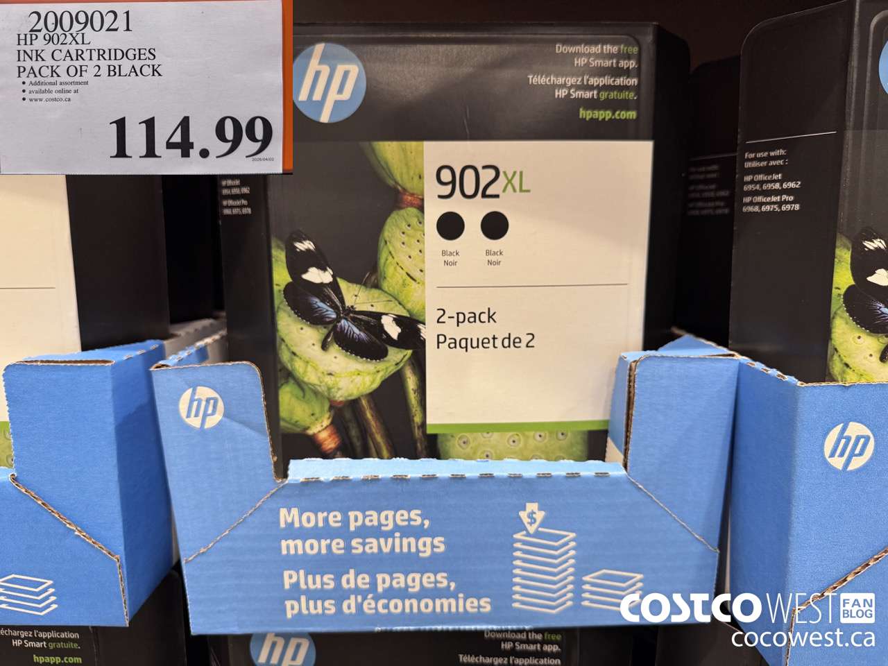2009021 HP 902XL INK BLACK 2 PACK $114.99