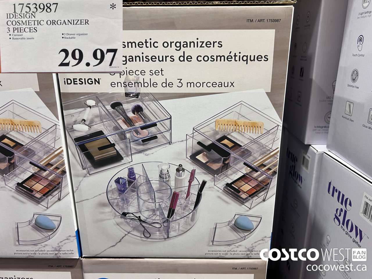 1753987 IDESIGN COSMETIC ORGANIZER 3PC SET $29.97