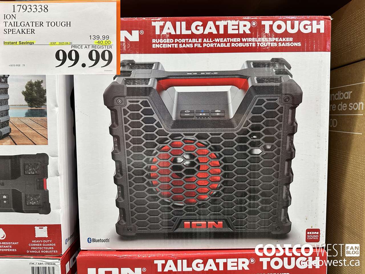 1793338 ION AUDIO TAILGATER TOUGH SPEAKER ($40.00 INSTANT SAVINGS EXPIRES ON 2025-04-20) $99.99
