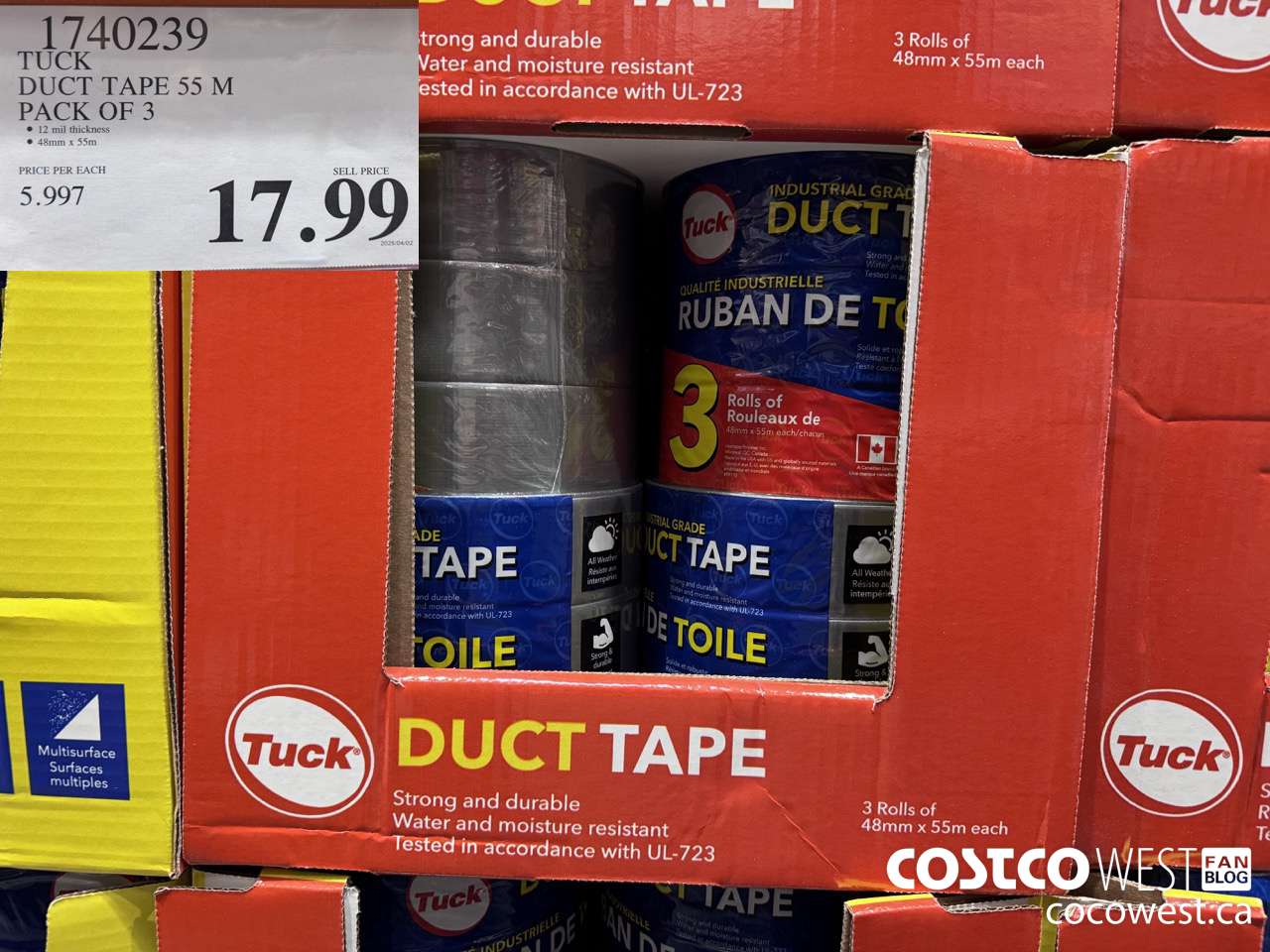 1740239 IPG DUCT TAPE 55M PACK OF 3 $17.99