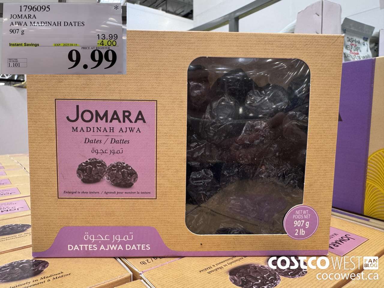 1796095 JOMARA AJWA MADINAH DATES 907G ($4.00 INSTANT SAVINGS EXPIRES ON 2025-04-15) $9.99