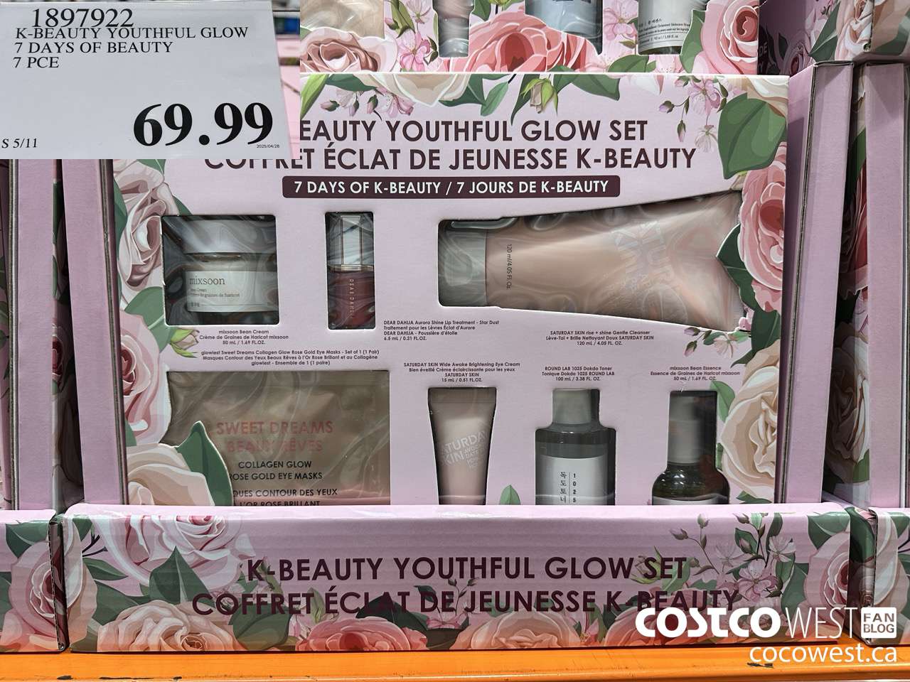 1897922 K-BEAUTY YOUTHFUL GLOW 7 DAYS OF BEAUTY 7 PCE $69.99