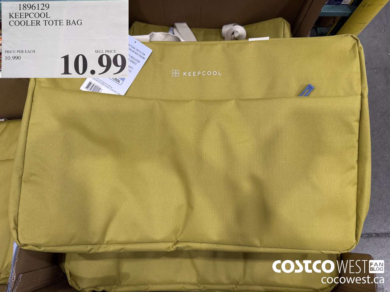 1896129 KEEPCOOL COOLER TOTE BAG $10.99