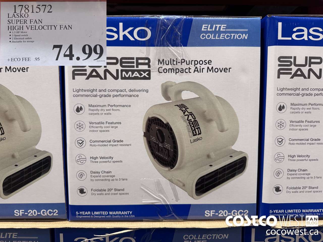 1781572 LASKO SUPER FAN HIGH VELOCITY FAN $74.99