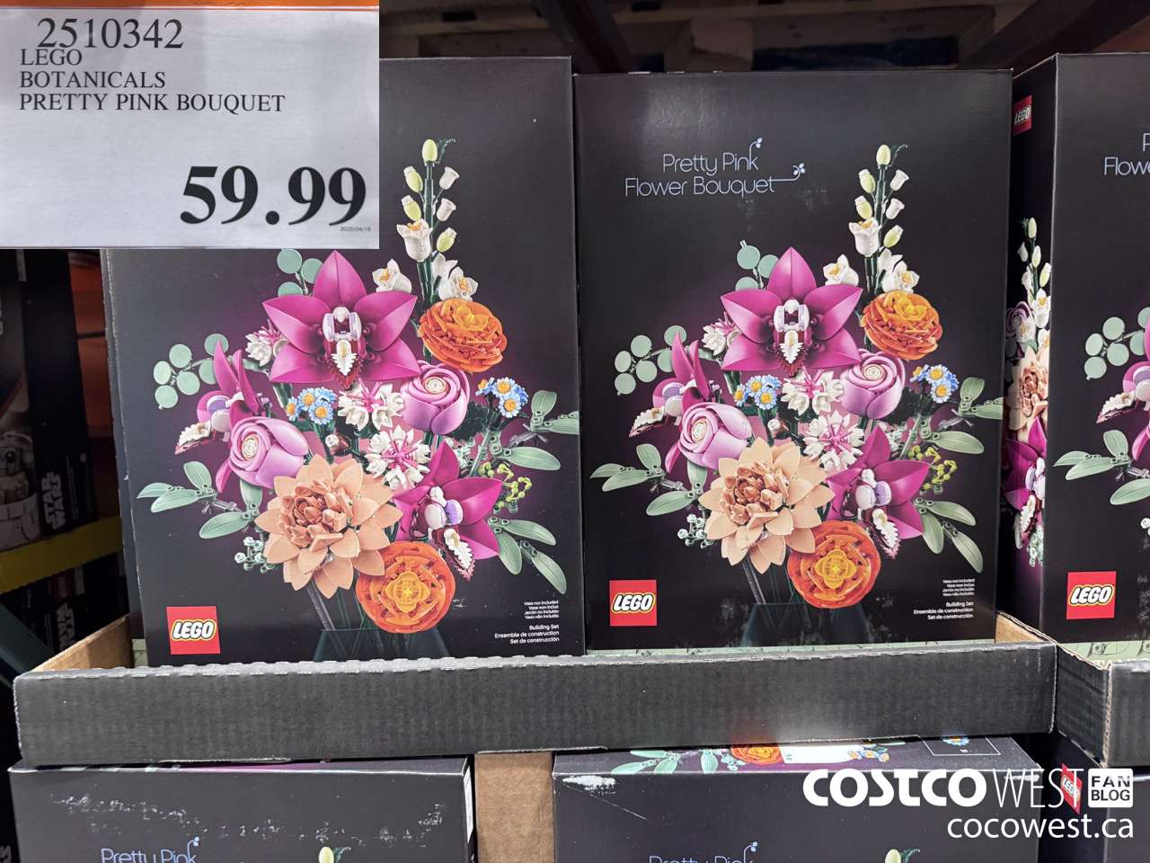 2510342 LEGO BOTANICALS PRETTY PINK BOUQUET $59.99