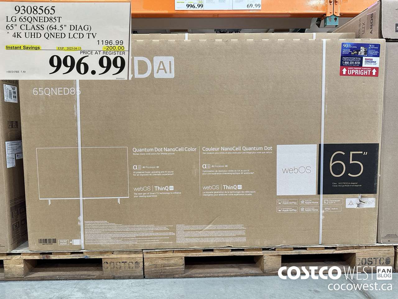 9308565 LG 65QNED85T 65