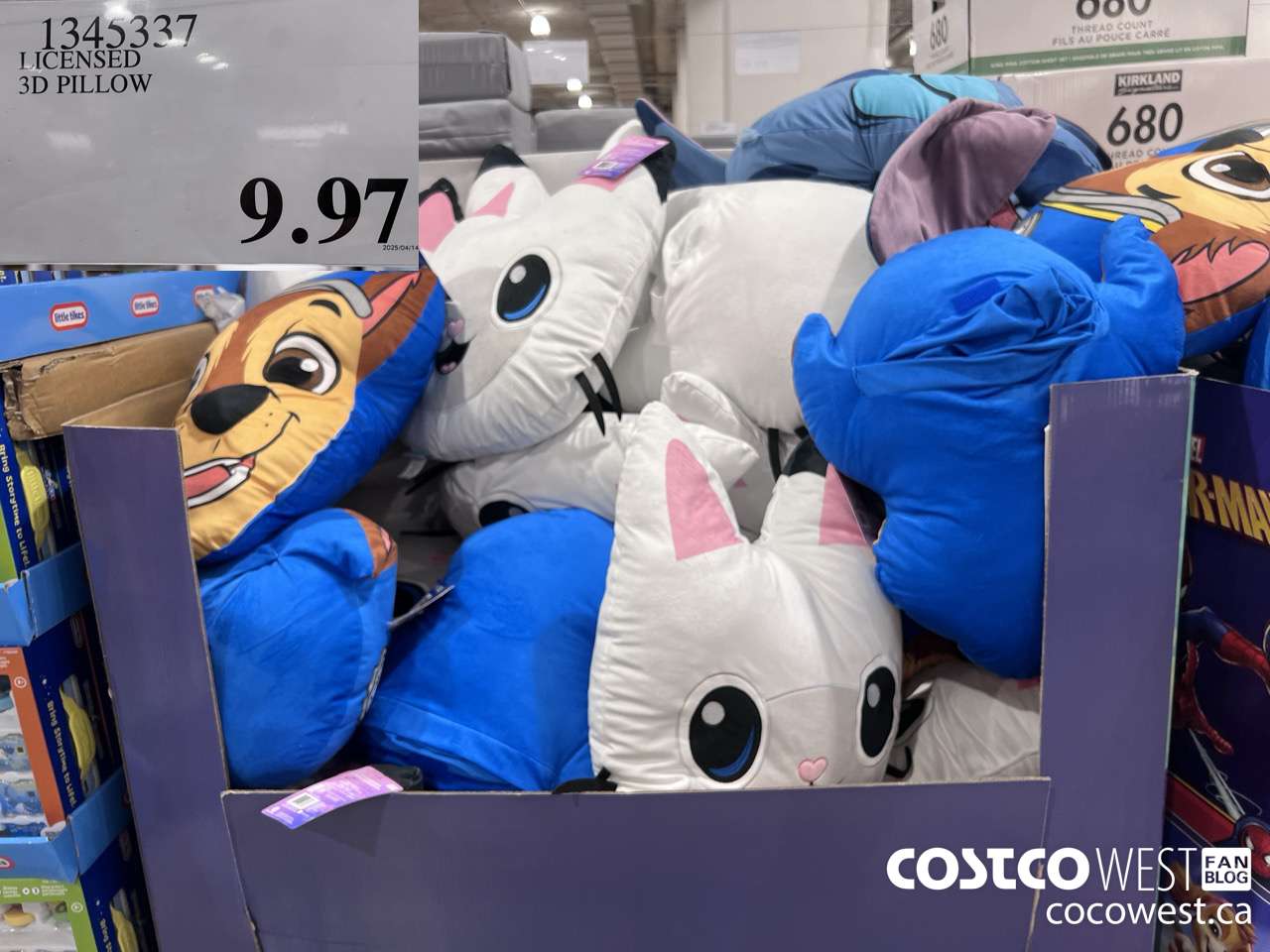 1345337 LICENSED 3D PILLOW $9.97