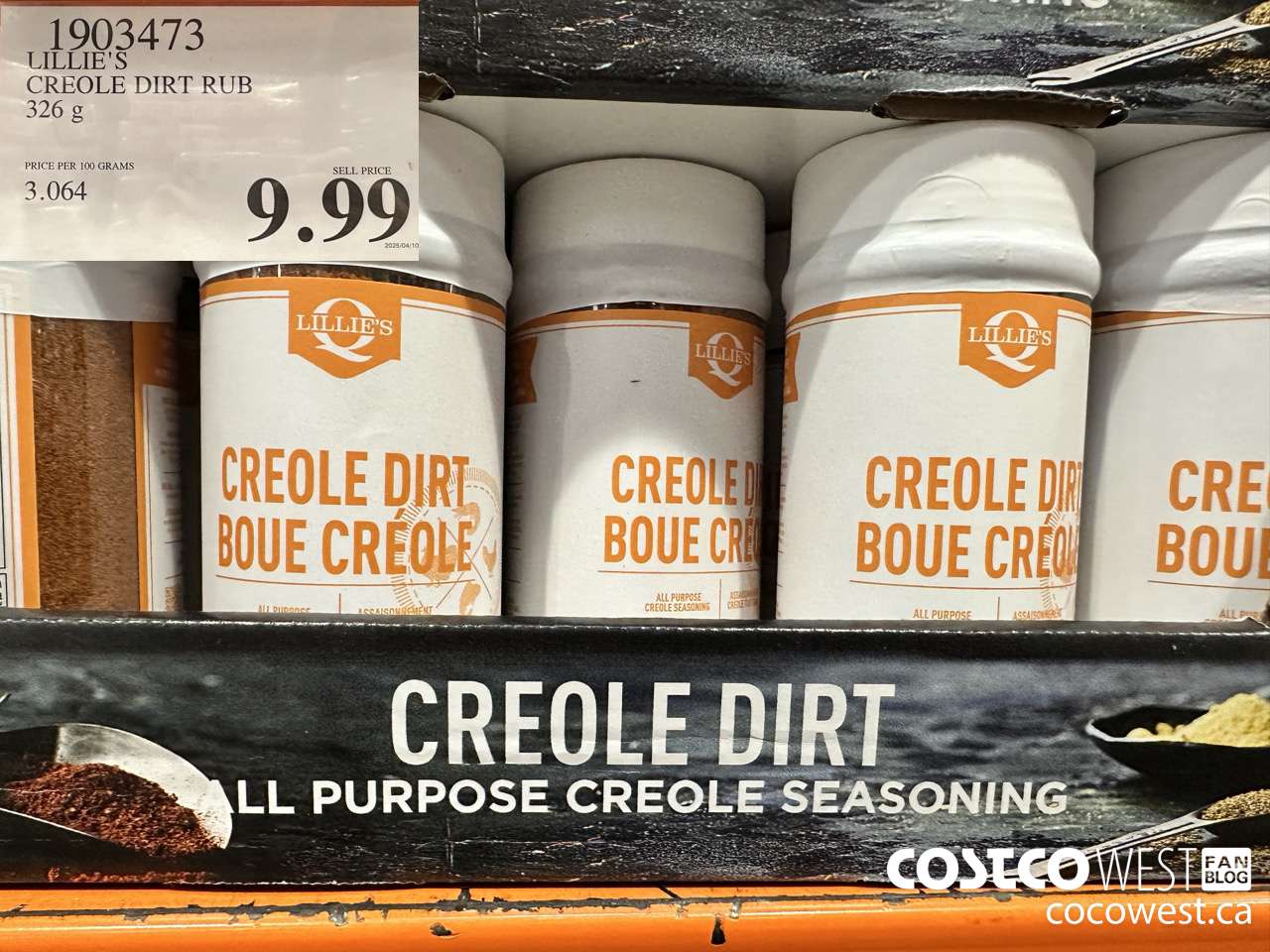 1903473 LILLIE'S CREOLE DIRT RUB 326G $9.99