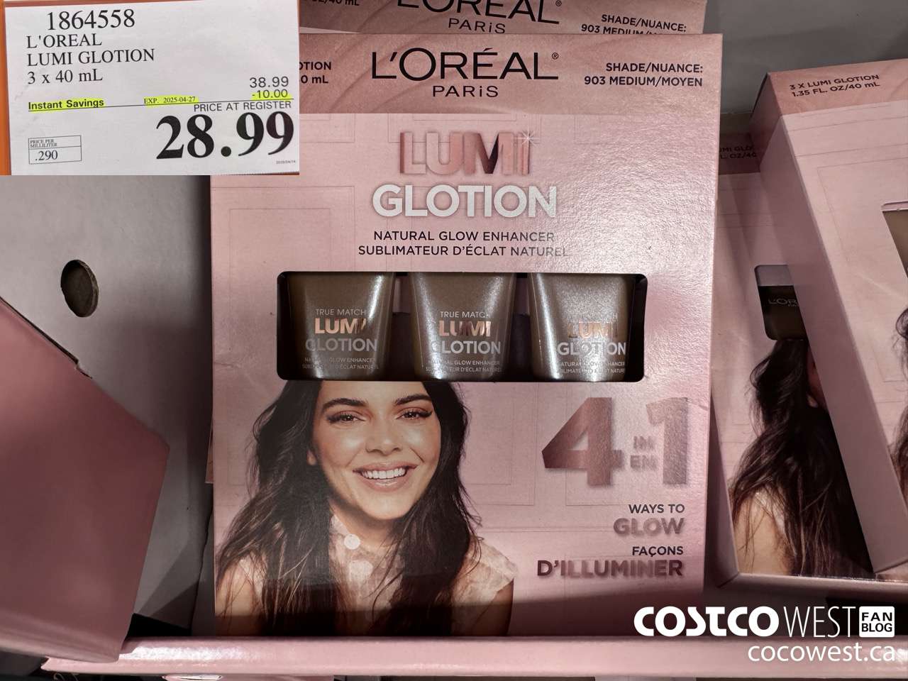 1864558 L'OREAL LUMI GLOTION 3 X 40ML ($10.00 INSTANT SAVINGS EXPIRES ON 2025-04-27) $28.99