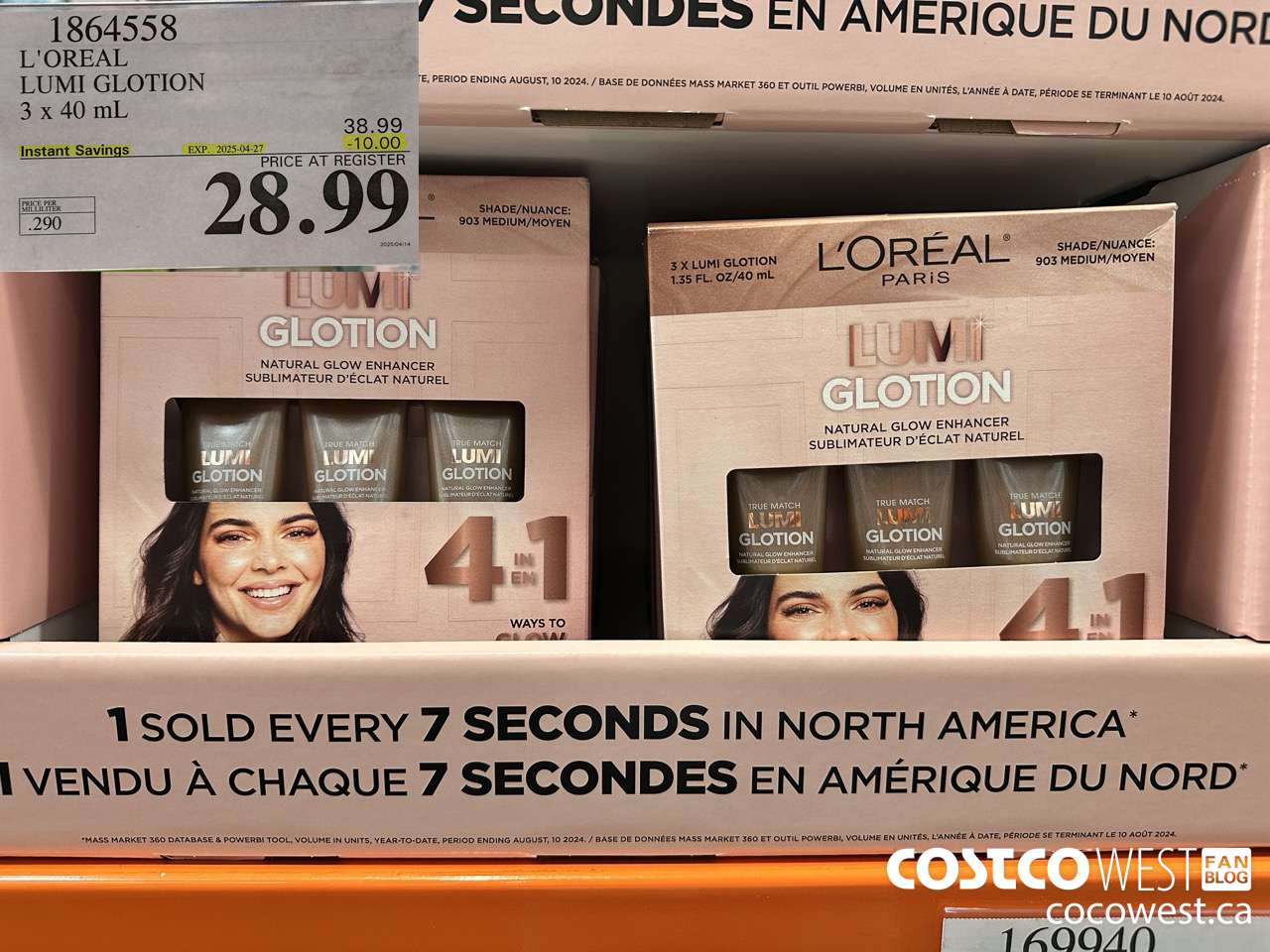 1864558 L'OREAL LUMI GLOTION 3 X 40ML ($10.00 INSTANT SAVINGS EXPIRES ON 2025-04-27) $28.99