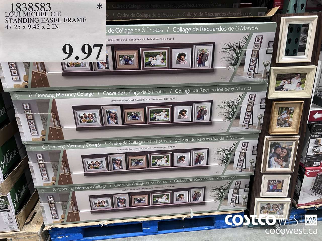 1838583 LOUI MICHEL CIE STANDING EASEL FRAME 47.25 X 9.45 X 2 IN $9.97