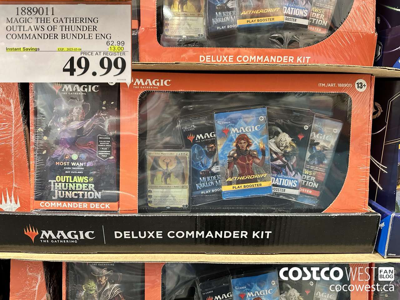 1889011 MAGIC THE GATHERING OUTLAWS OF THUNDER COMMANDER BUNDLE ENG ($13.00 INSTANT SAVINGS EXPIRES ON 2025-05-04) $49.99