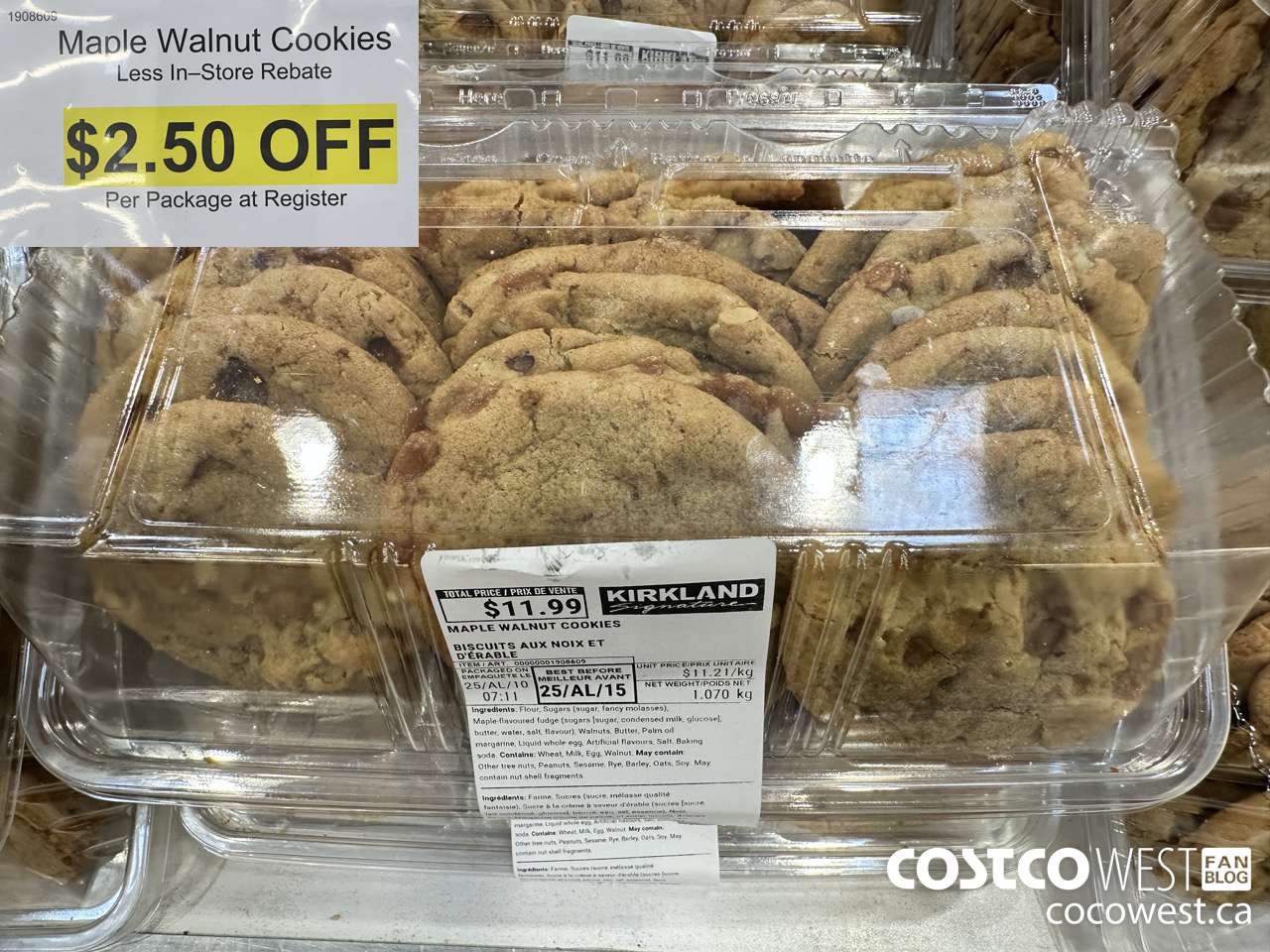 1908609 MAPLE WALNUT COOKIES ($2.50 INSTANT SAVINGS)