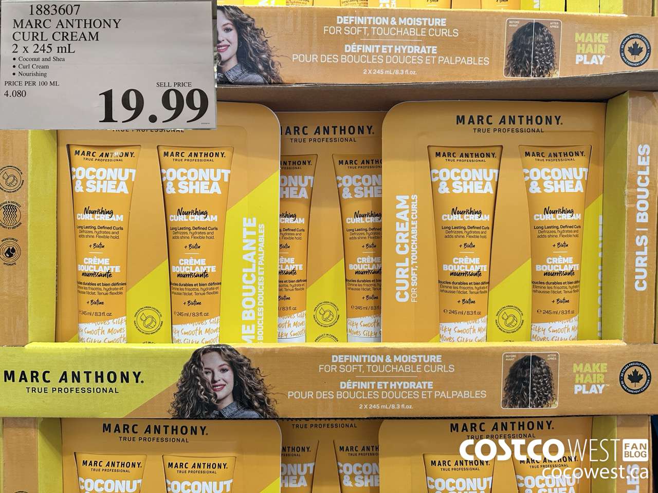 1883607 MARC ANTHONY CURL CREAM 2 X 245ML $19.99