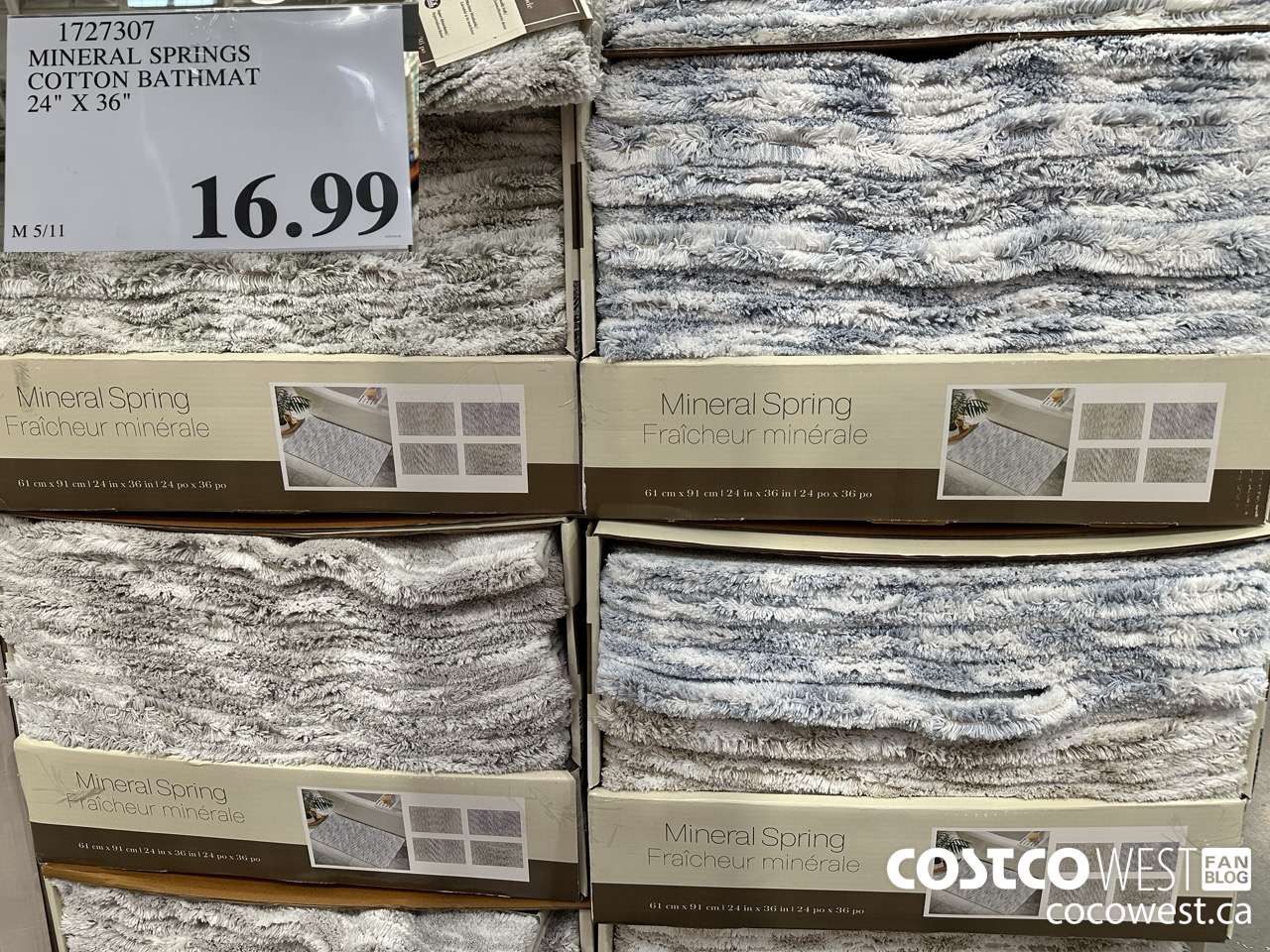 1727307 MINERAL SPRINGS COTTON BATHMAT 24