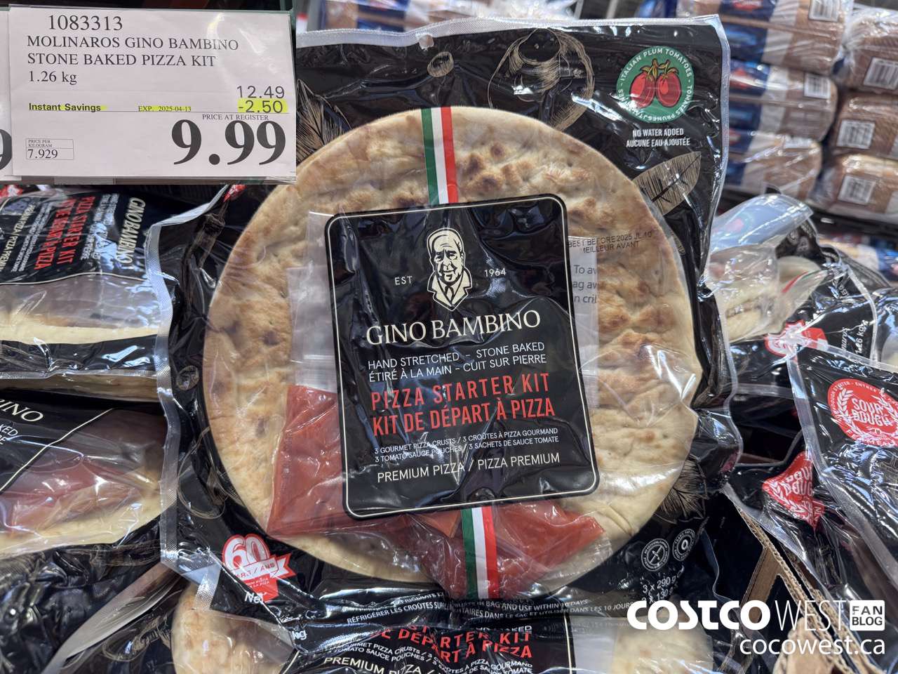 1083313 MOLINAROS GINO AMBINO STONE BAKED PIZZA KIT 1.26KG ($2.50 INSTANT SAVINGS EXPIRES ON 2025-04-13) $9.99