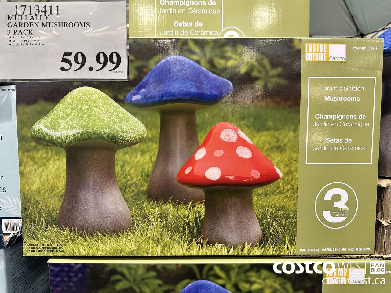 1713411 MULLALLY GARDEN MUSHROOMS 32 PACK $59.99