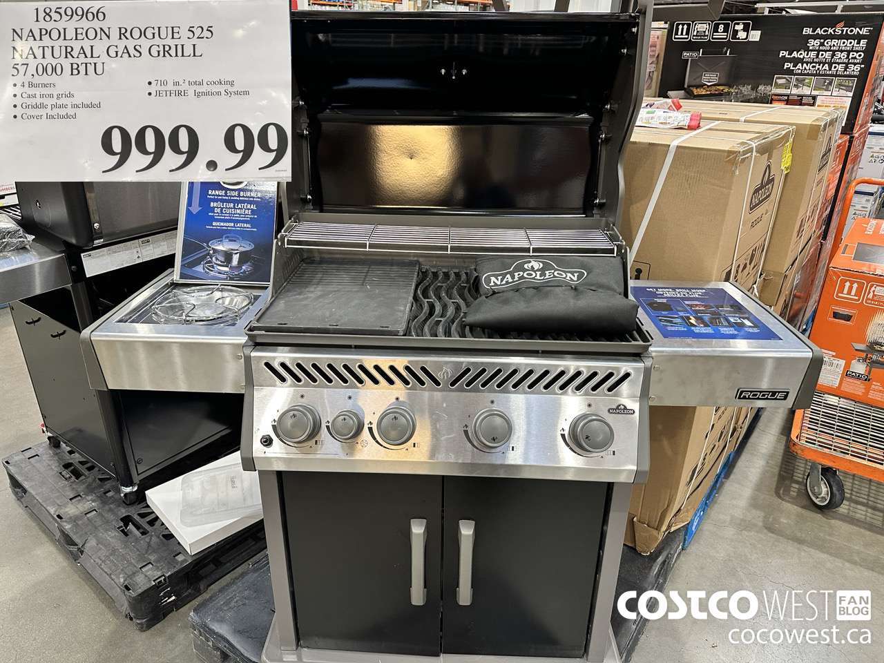 1859966 NAPOLEON ROGUE 525 NATURAL GAS GRILL 57,000 BTU $999.99