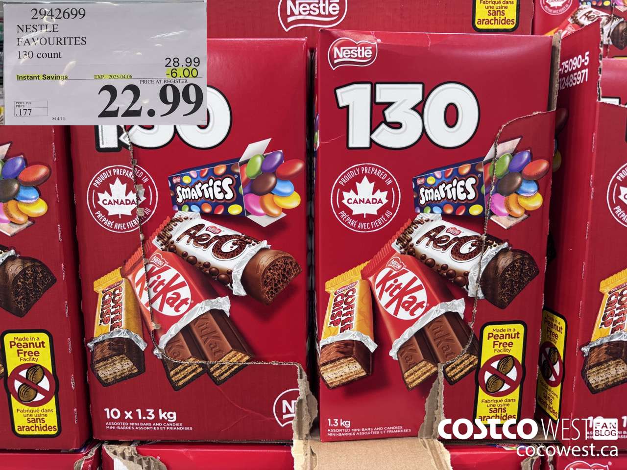 2942699 NESTLE FAVOURITES 130 COUNT ($6.00 INSTANT SAVINGS EXPIRES ON 2025-04-06) $22.99