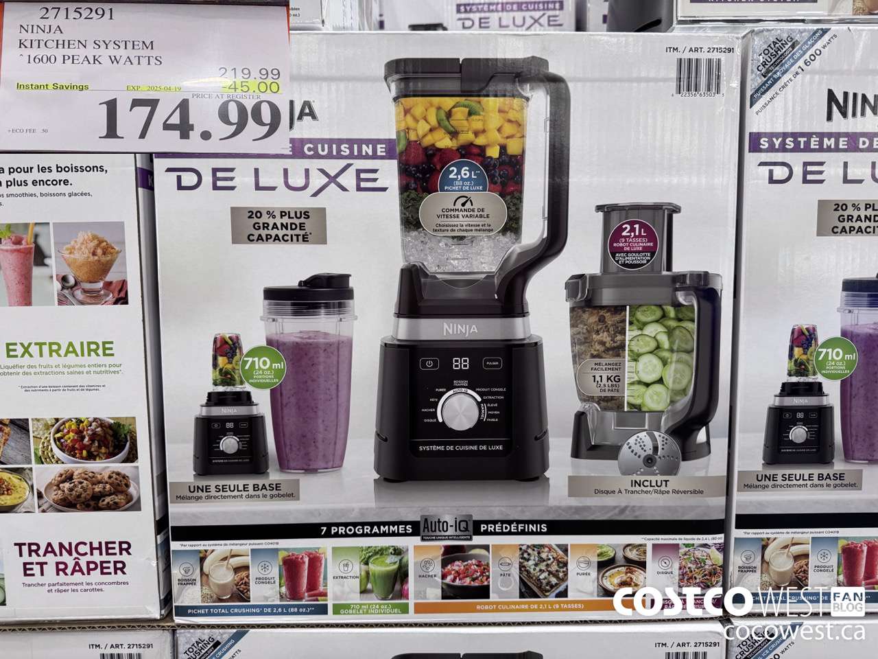 2715291 NINJA KITCHEN SYSTEM 1600 PEAK WATTS ($45.00 INSTANT SAVINGS EXPIRES ON 2025-04-19) $174.99