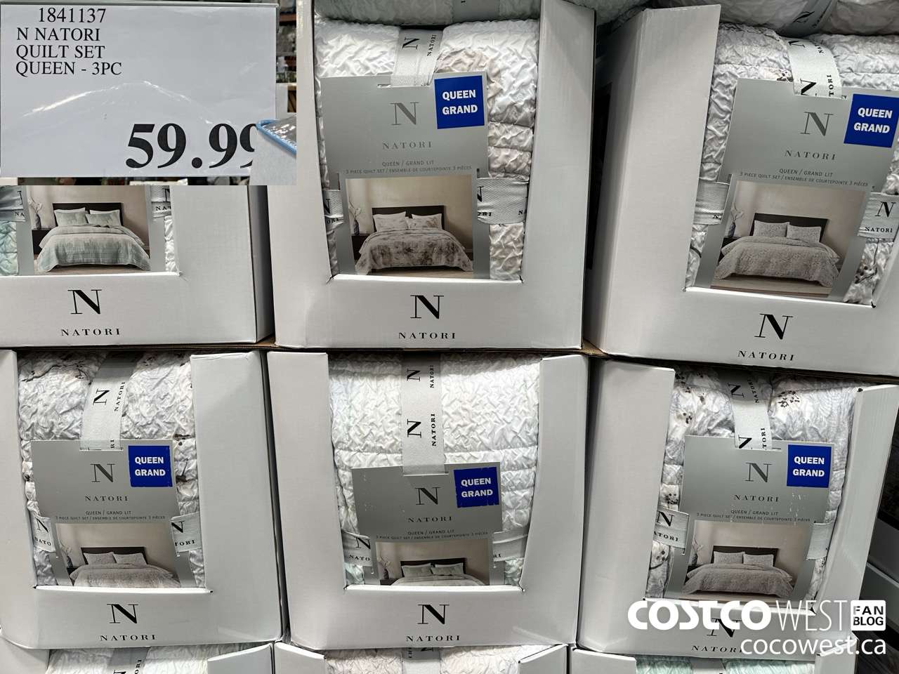 1841137 N NATORI QUILT SET QUEEN - 3PC $59.99