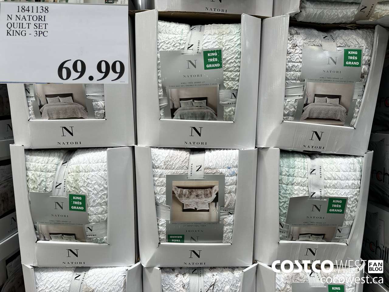 1841138 N NATORI QUIT SET KING 3PC $69.99