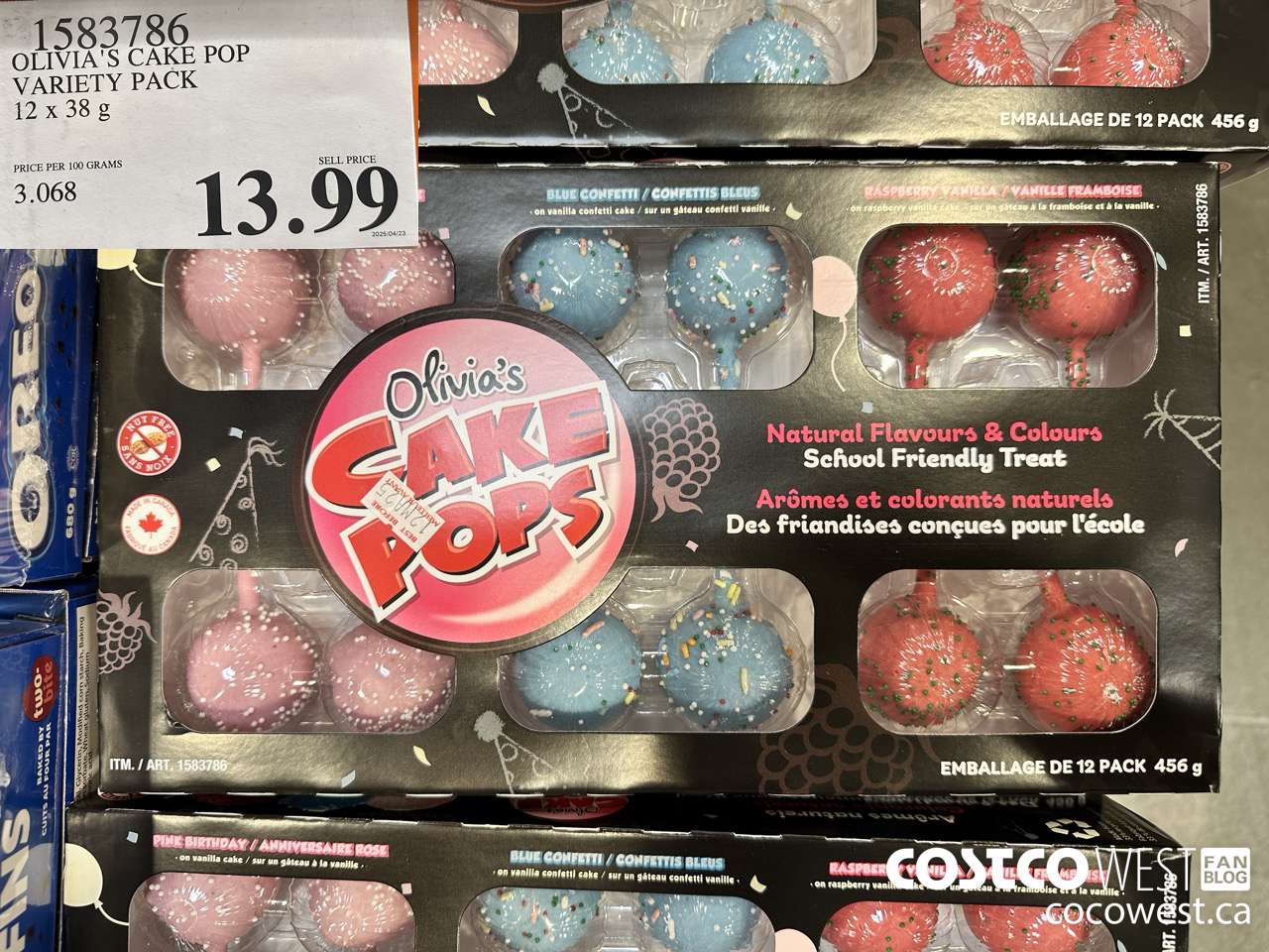 1583786 OLIVIA'S CAKE POP VARIETY PACK 12 X 38G $13.99