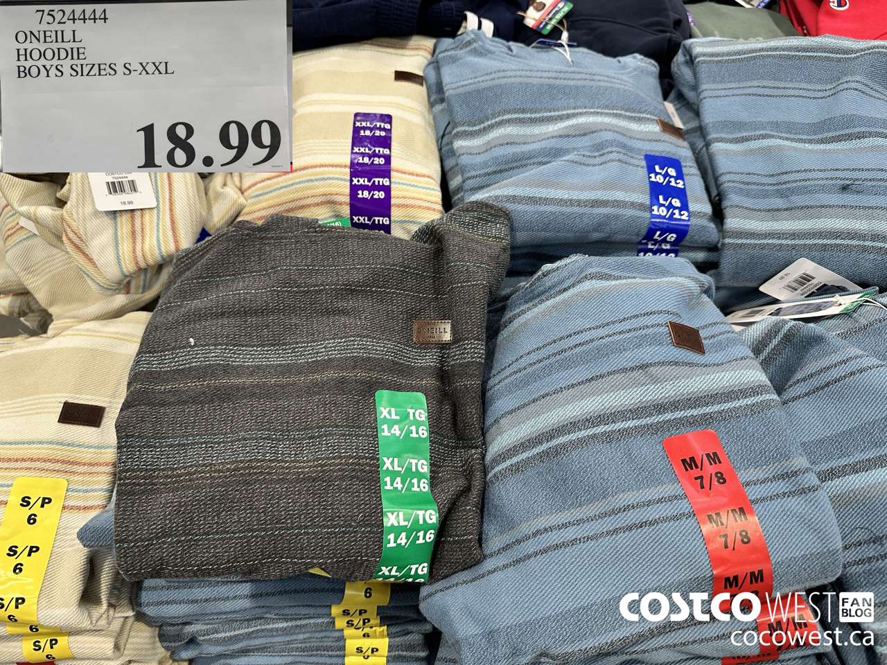 7524444 ONEILL HOODIE BOYS SIZES S-XXL $18.99