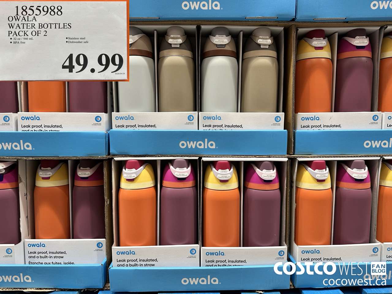 1855988 OWALA WATER BOTTLES PACK OF 2 $49.99