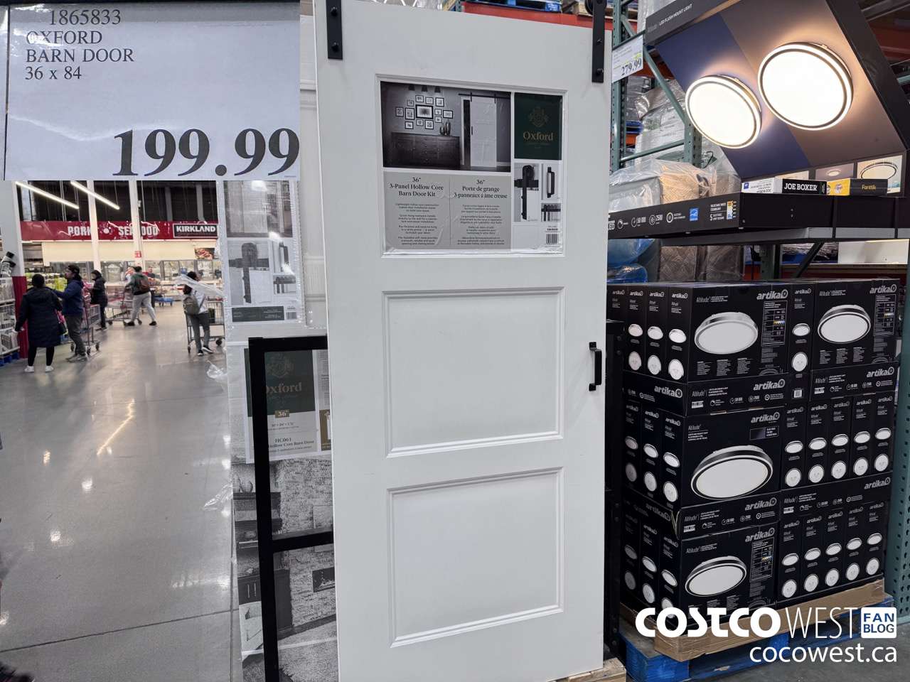 1865833 OXFORD BARN DOOR 36 X 84 $199.99