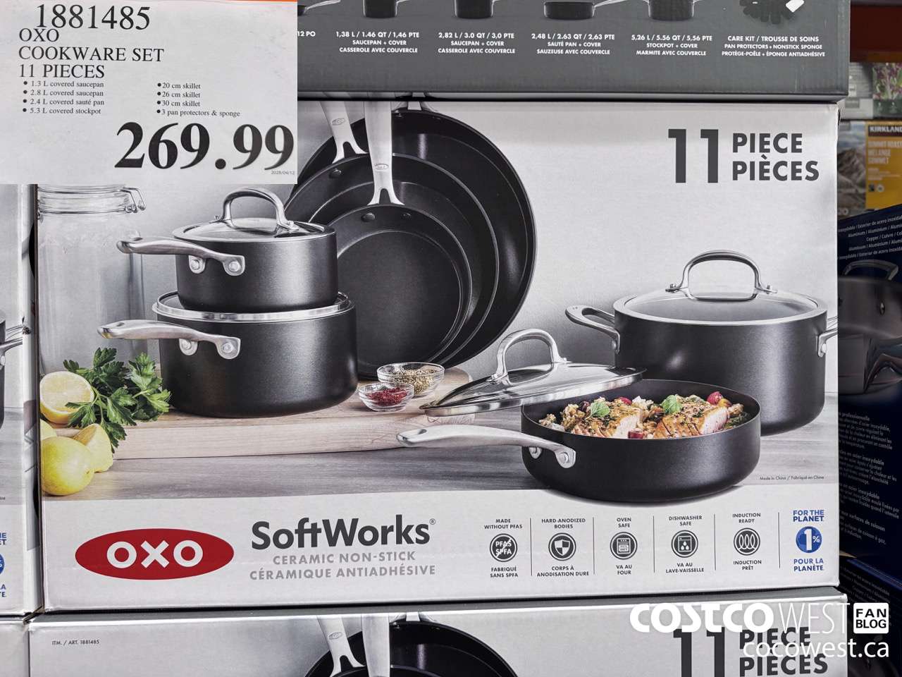 1881485 OXO COOKWARE SET 11 PIECES $269.99
