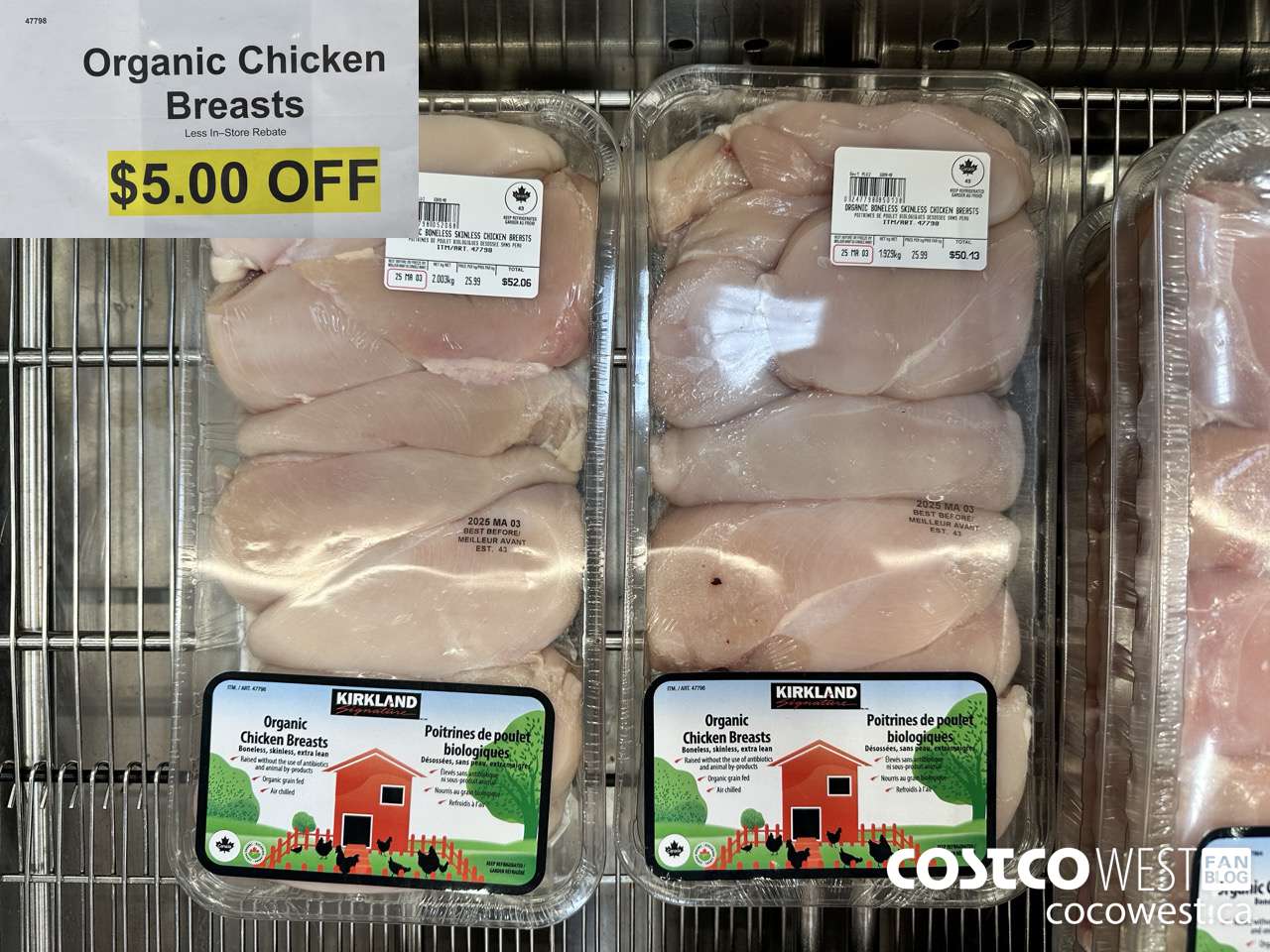 47798 Organic Chicken Breasts ($5.00 INSTANT SAVINGS)