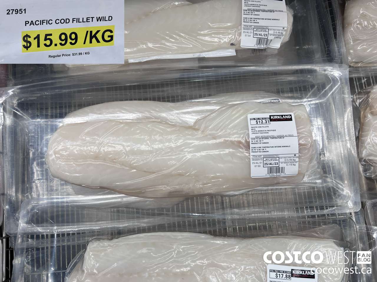 27951 PACIFIC COD FILLETS WILD $15.99