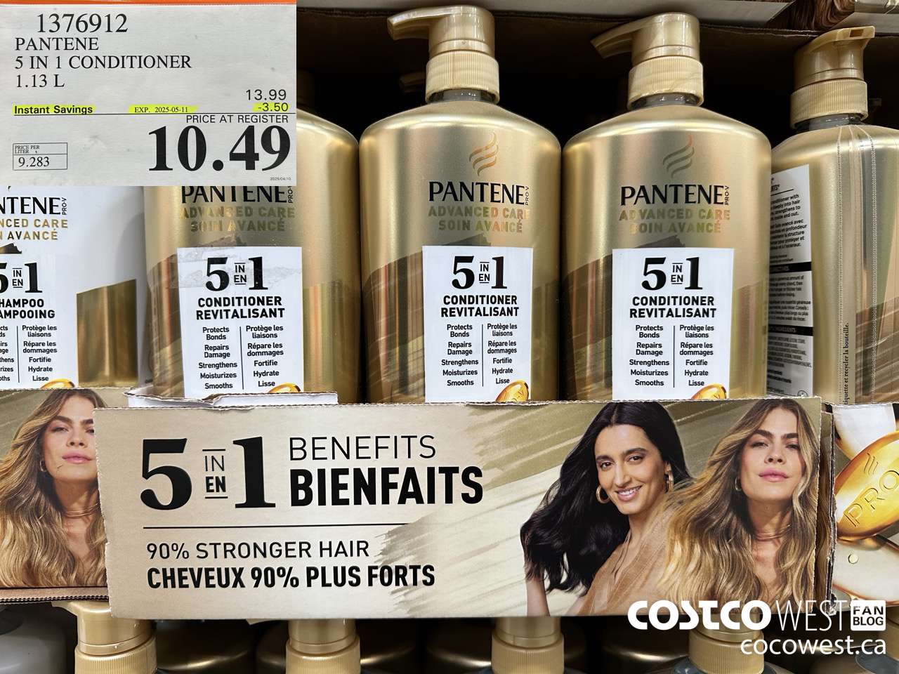 1376912 PANTENE 5 IN 1 CONDITIONER 1.13L ($3.50 INSTANT SAVINGS EXPIRES ON 2025-05-11) $10.49
