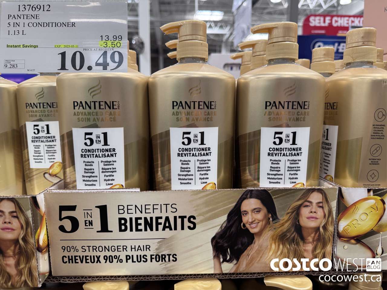 1376912 PANTENE 5 IN 1 CONDITIONER 1.13L ($3.50 INSTANT SAVINGS EXPIRES ON 2025-05-11) $10.49