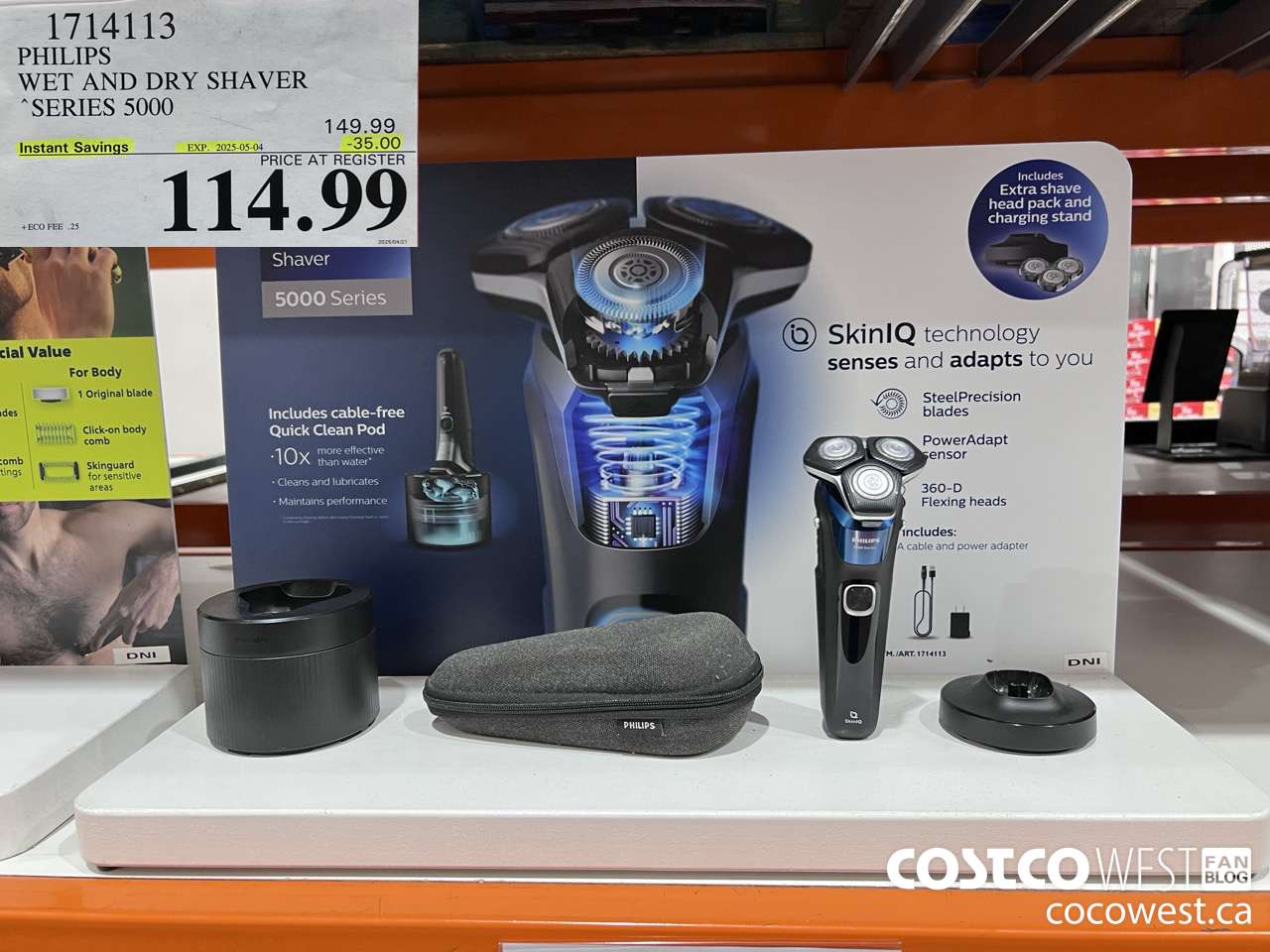 1714113 PHILIPS WET AND DRY SHAVER SERIES 5000 ($35.00 INSTANT SAVINGS EXPIRES ON 2025-05-04) $114.99