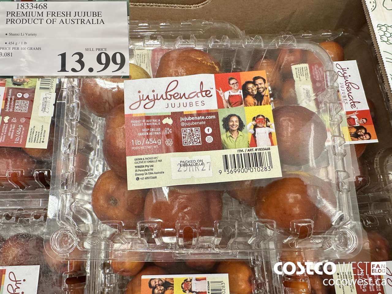 1833468 PREMIUM FRESH JUJUBE PRODUCT OF AUSTRALIA $13.99