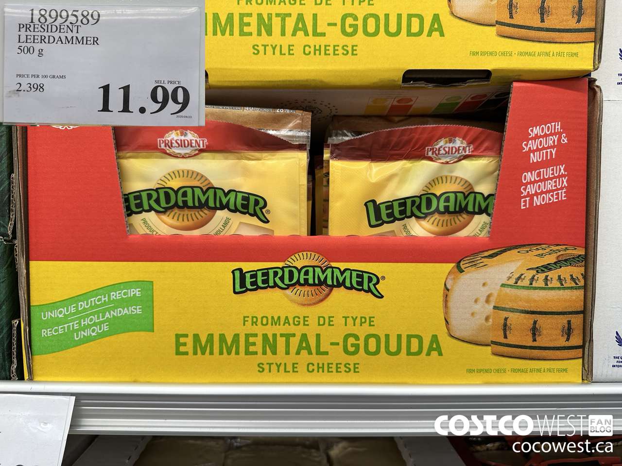 1899589 PRESIDENT LEERDAMMER 500G $11.99