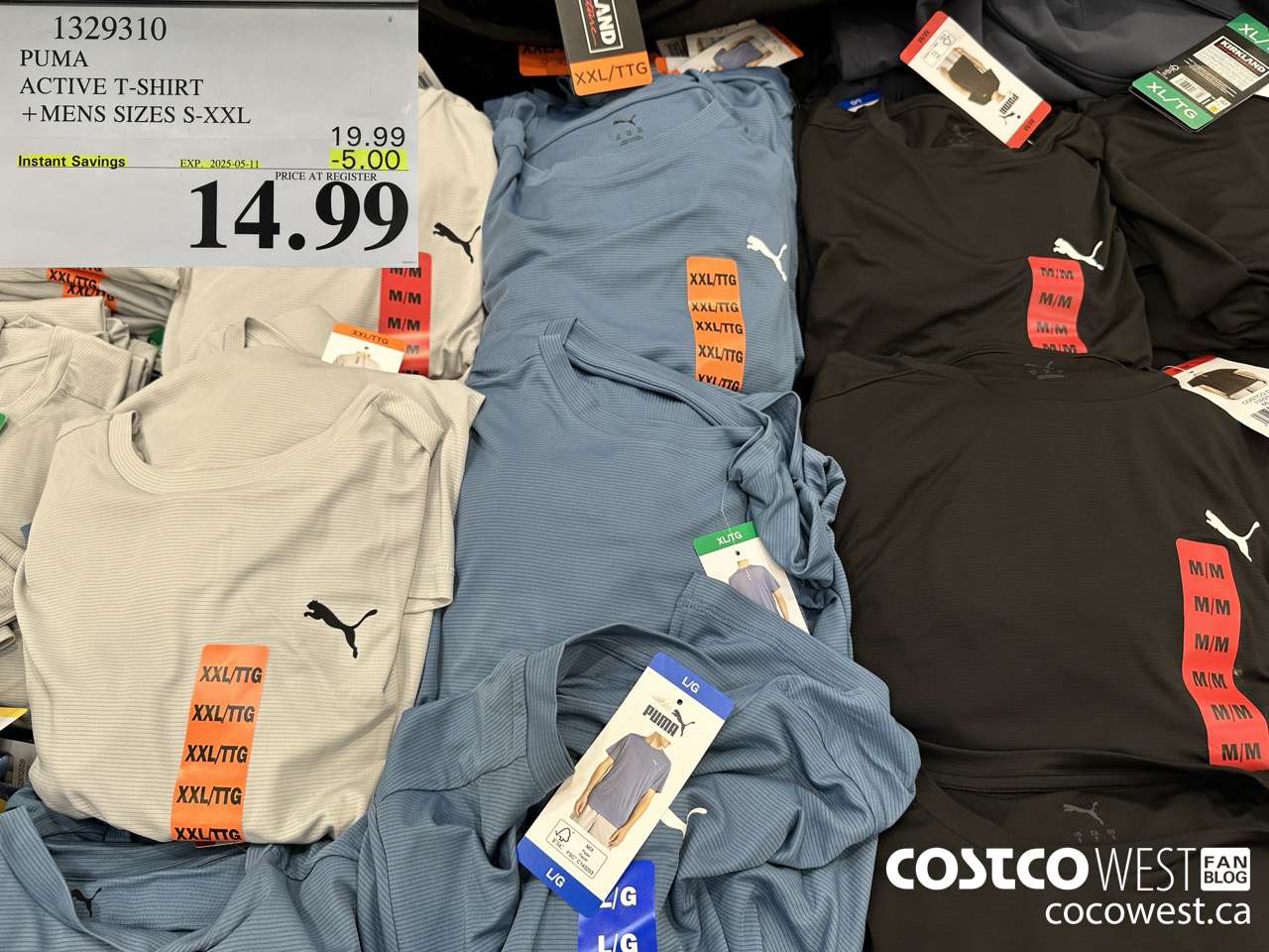 1329310 PUMA ACTIVE T-SHIRT MENS SIZES S-XXL ($5.00 INSTANT SAVINGS EXPIRES ON 2025-05-11) $14.99