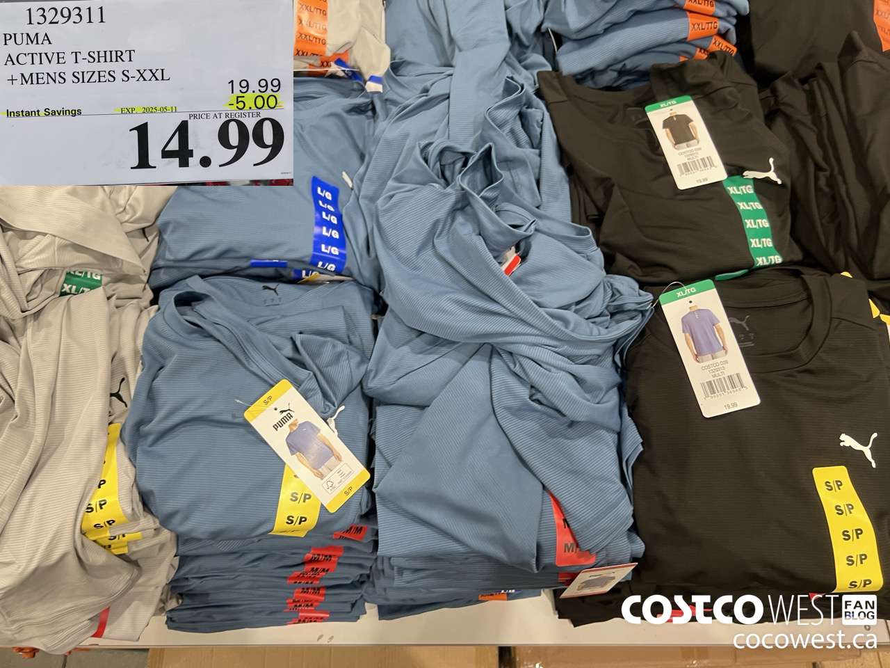 1329311 PUMA ACTIVE T-SHIRT MENS SIZES S-XXL ($5.00 INSTANT SAVINGS EXPIRES ON 2025-05-11) $14.99