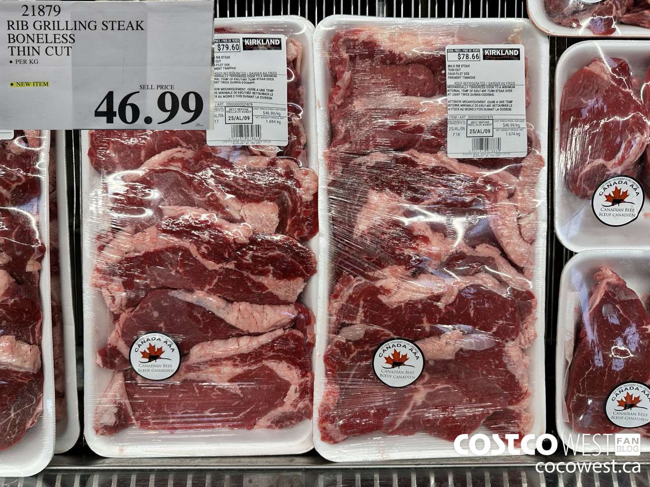 21879 RIB GRILLING STEAK BONELESS THIN CUT $46.99