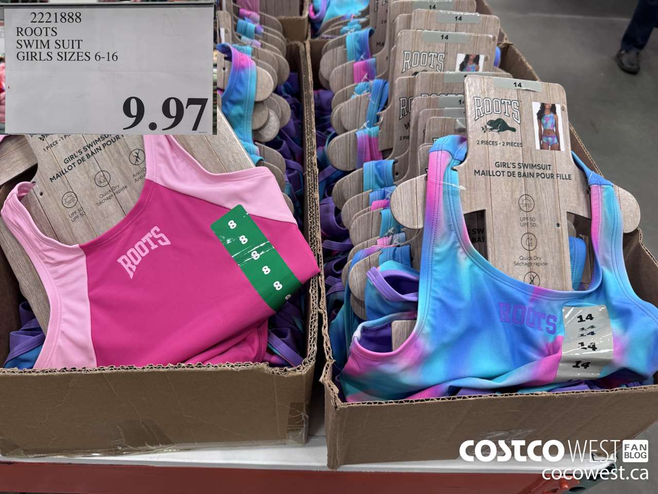 2221888 ROOTS SWIM SUIT GIRLS SIZES 6-16 $9.97